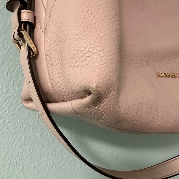Blush Pink Leather Michael Kors Bag - Picture 5 of 6